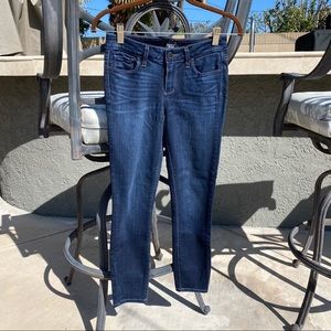 Paige Verdugo Ankle Skinny Jeans Dark Wash Denim